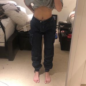 Missguided Denim Jogger Pants